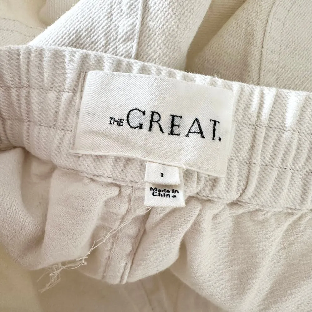 The Great The Shipmate Pant Women’s Size 1 US Small Cream Straight Leg High-Rise - Image 9