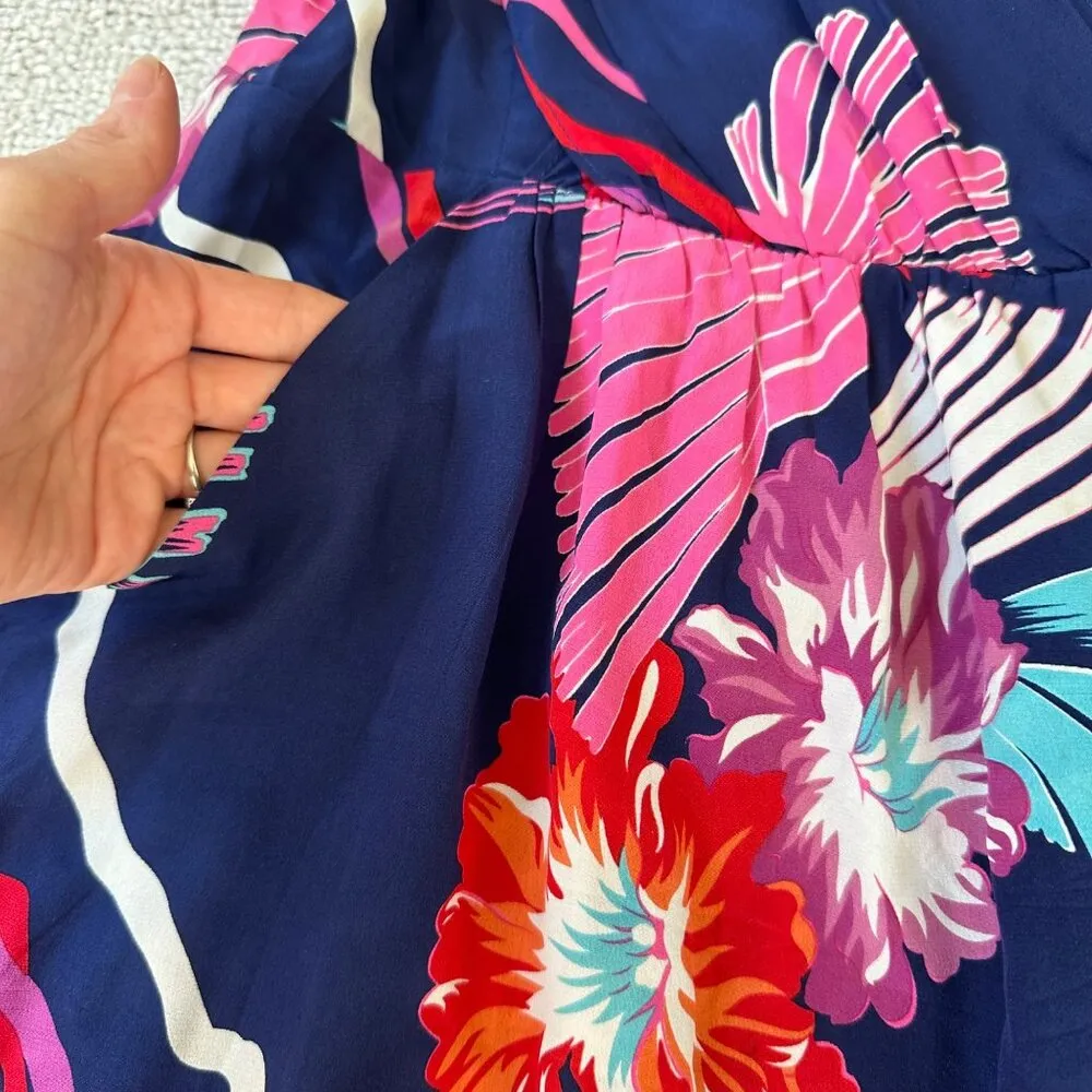 Yumi Kim Silk Tropical Floral Rio Mini Dress Sz Small/XS - Image 2