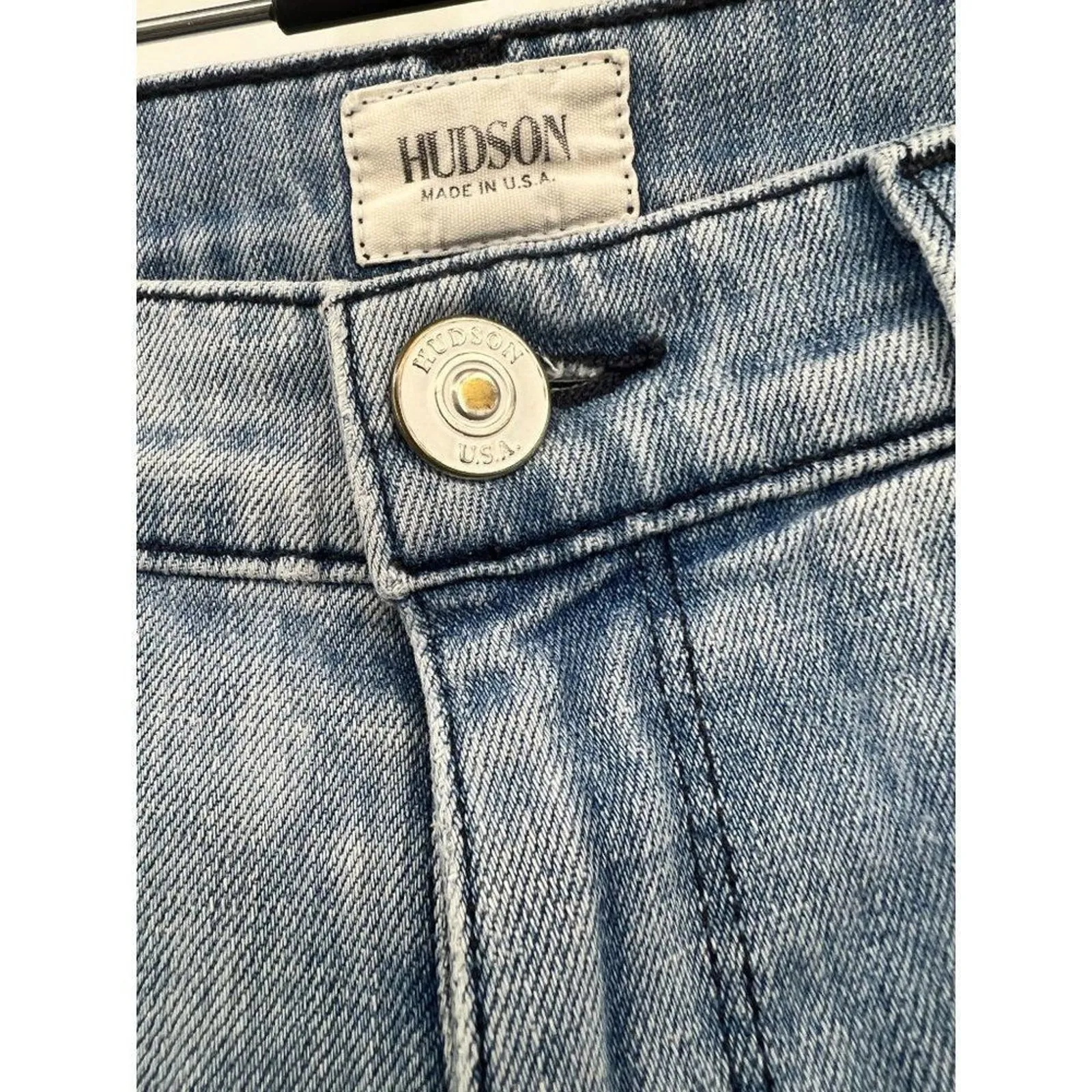 Hudson Blue Denim Pockets‎ Zipper Mid Rise Stretch Skinny Jeans Size 26 - Image 8