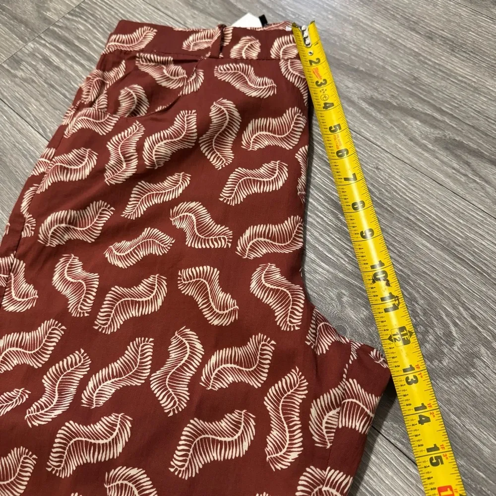 Zara Women The Jasmine Bohemian Pant High Rise Wide Leg Size L MISSING BUTTON - Image 11