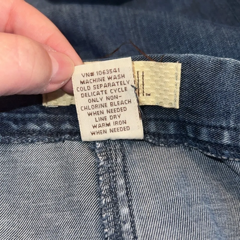 Linden Hill Draw String Blue Chambray Pants Size‎ XL - Image 4