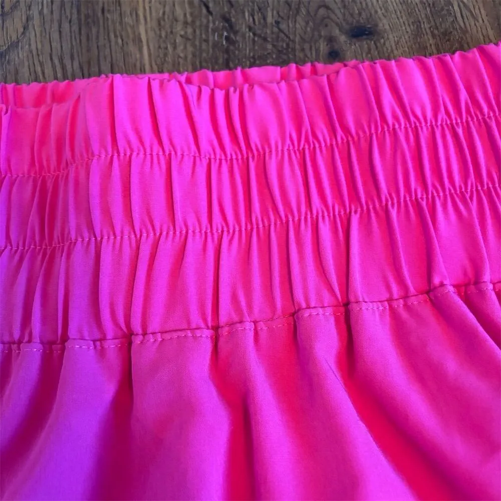 Vanilla Star Women's Athletic Skort M Hot Pink Elastic Waistband - Image 2