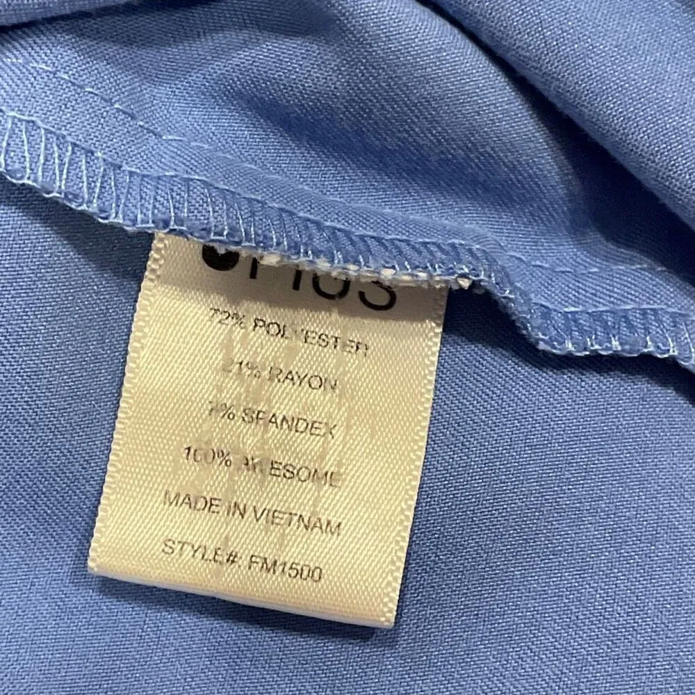 Figs blue scrub top size large - Image 5