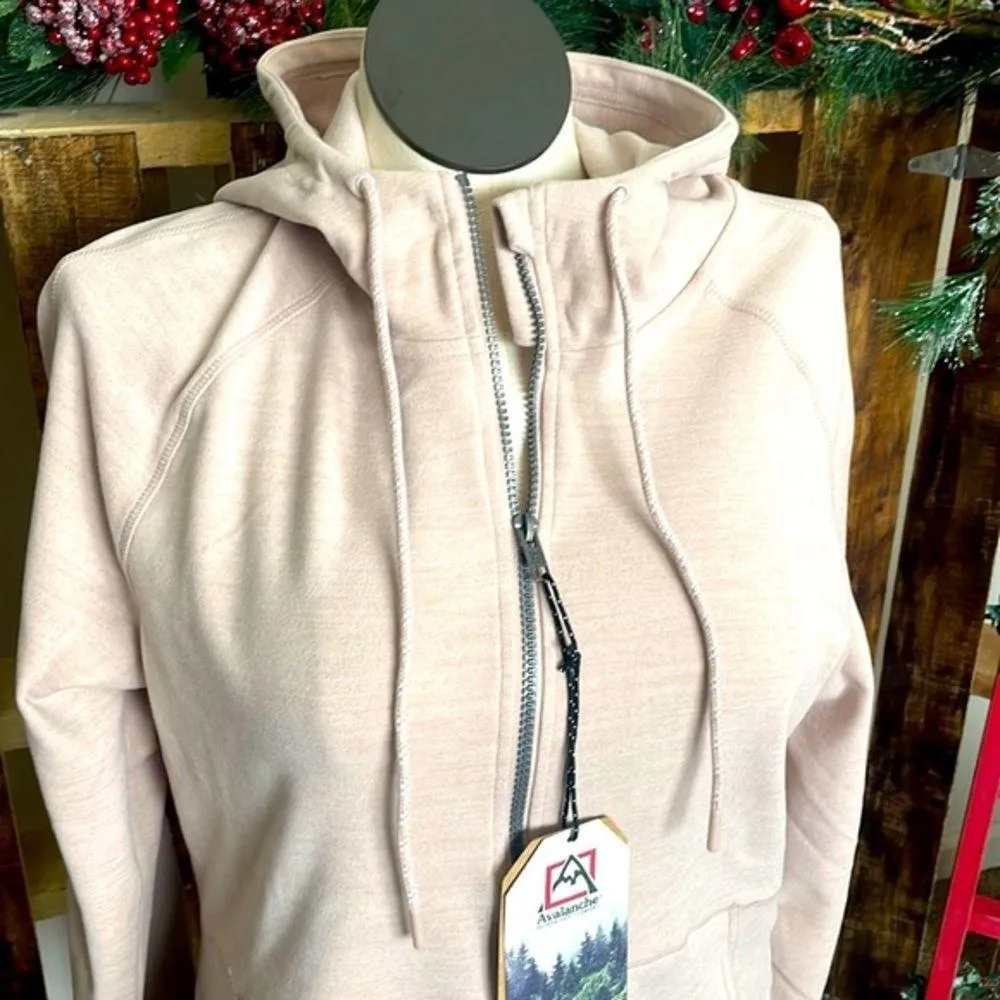 Avalanche outdoor supply jacket woman full zip lightweight, hooded, soft Sz XL - Image 8