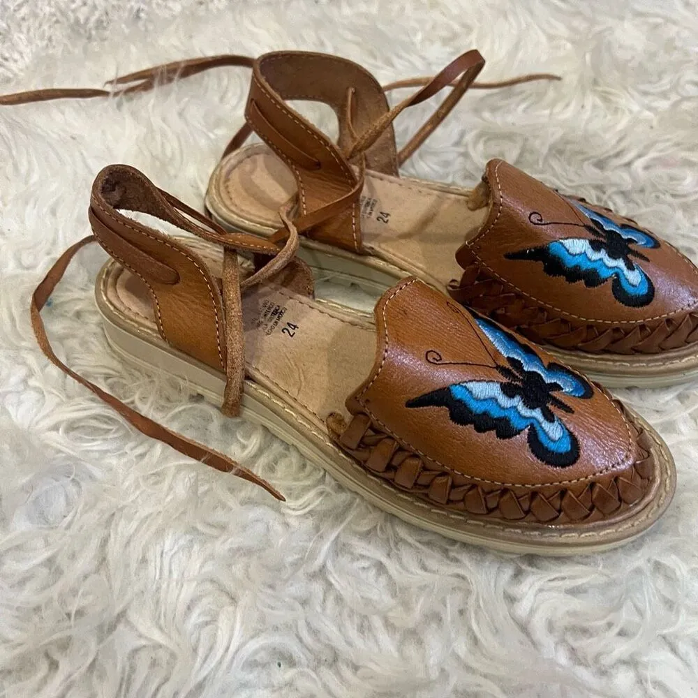 Mexican Sandals huarache 7 Tan - Image 6