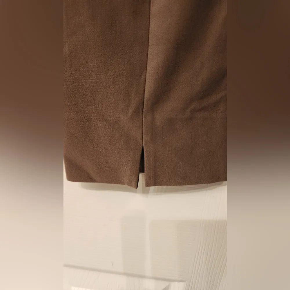 Vince High-Waist Stitched-Front Mocha Tan Brown Women’s Pants Size XL - Image 7