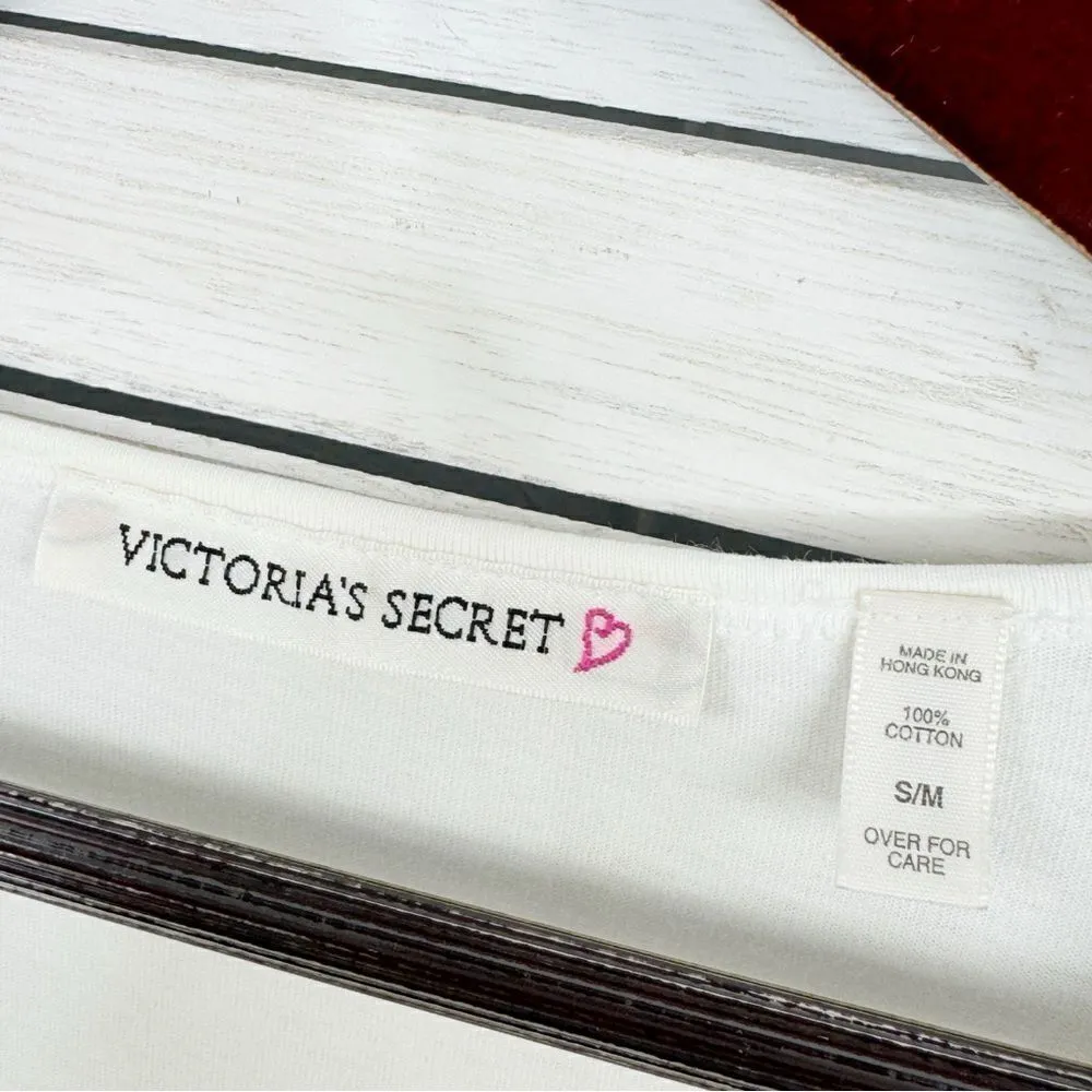 Victoria’s Secret Vintage Capricorn Astrology‎ Cotton Nightshirt White Small - Image 9