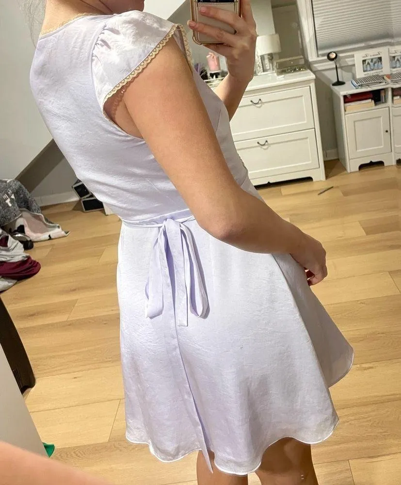 Wilfred lavender wrap dress | - Image 3