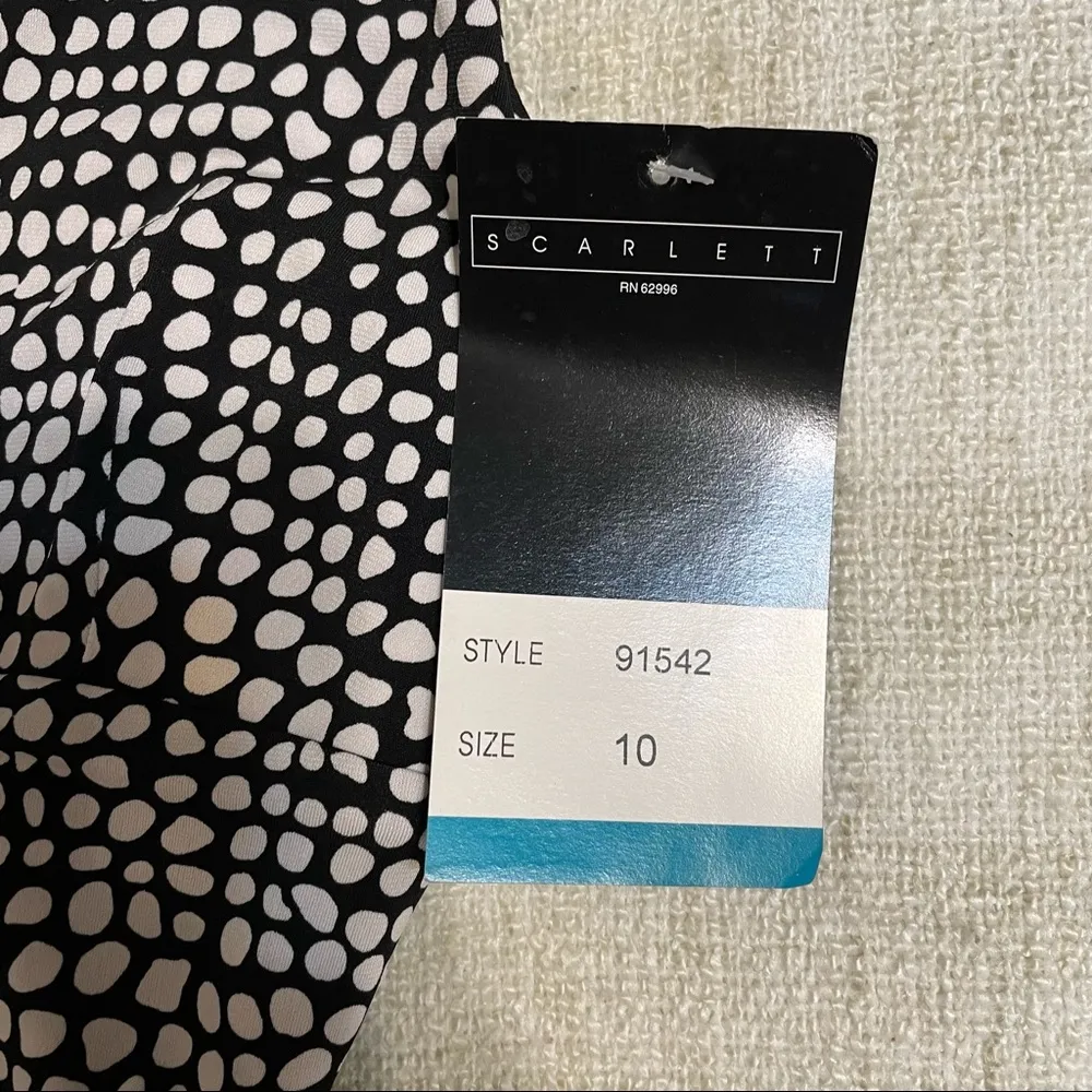 Scarlett Spaghetti Strap Black and White Dress - Image 12