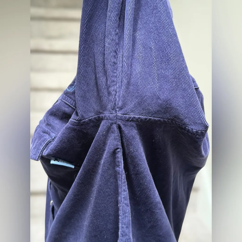 Vintage 90s Mickey Mouse Unlimited Corduroy Embroidered Western Shirt Cowgirl Blue Size M - Image 11