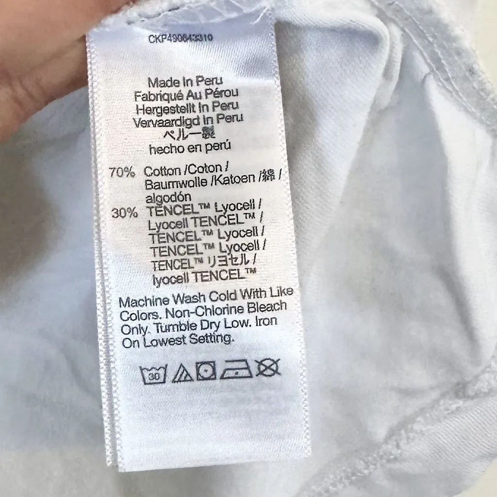 NEW Madewell Sutro Ruched Muscle Casual Luxe Jersey Tank in White - Size: Small - Image 4