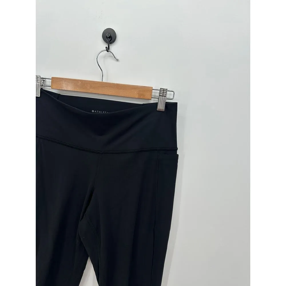 Athleta Womens Transcend Stash Crop Straight Leg Leggings Size LP Black - Image 6