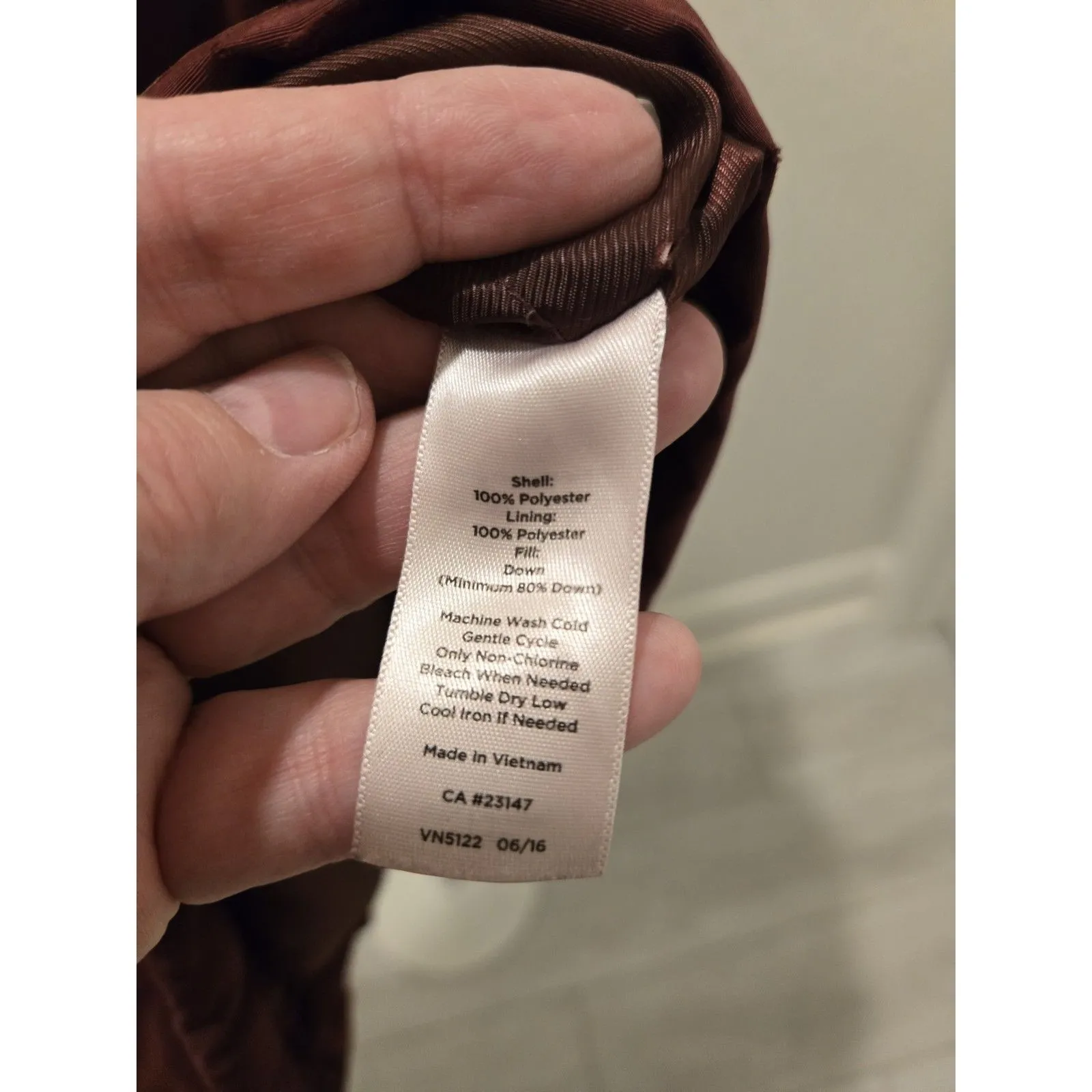 Talbots XLP Red/Burgundy 80% Down Jacket Parka Zip Snap Closure Y2K Cargo - Image 11