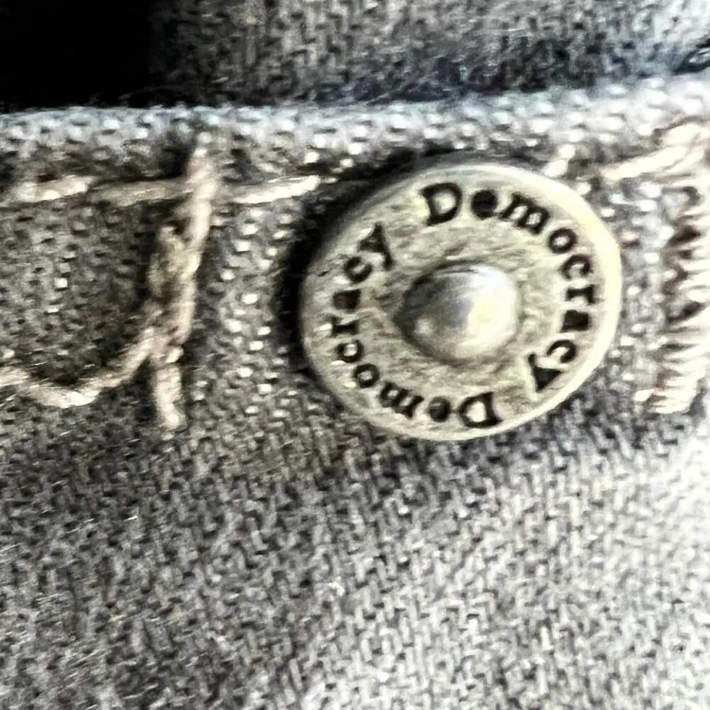 Democracy “Ab”Solution Tummy Slimming Gray Skinny Jeans Size 12 - Image 7