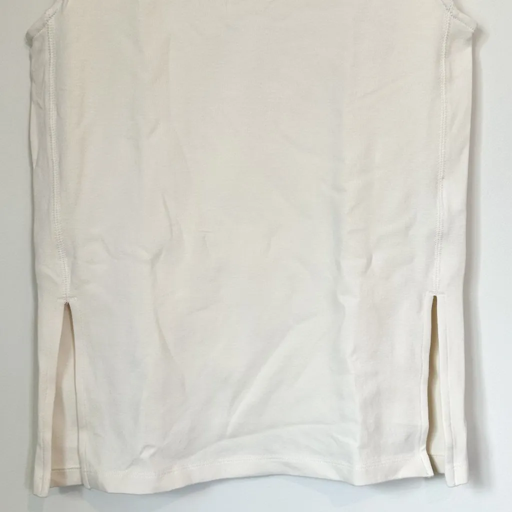 NWT Madewell Sleeveless Boatneck Side Slit Tank in Ivory - Size: Small - Image 5