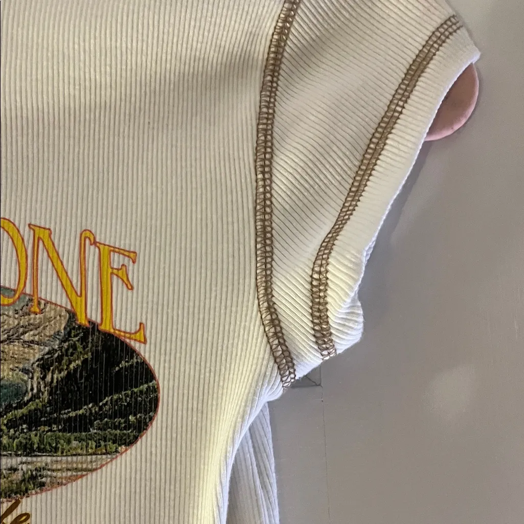 Amazon White Wyoming Graphic Tee - Image 4