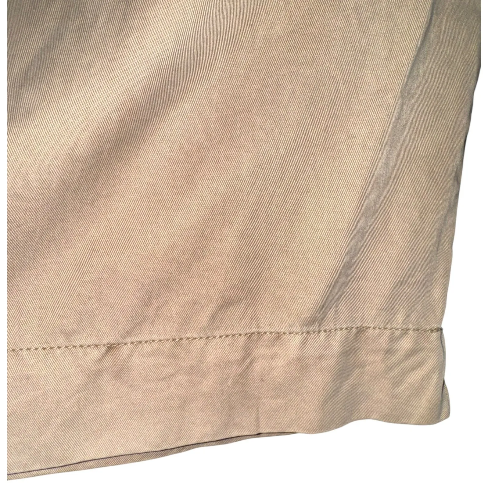 YFB Wide Leg Pants Embroidered High Waisted Pants Womens Medium Khaki Boho ~Flaw - Image 4