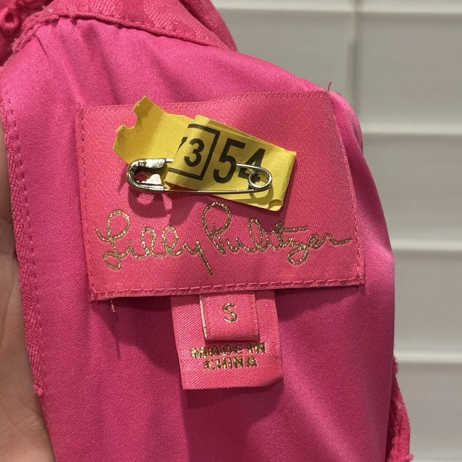 Lilly Pulitzer Quinn Halter‎ High Neck Pink Textured Knotty Lace Feminine Sz S - Image 10