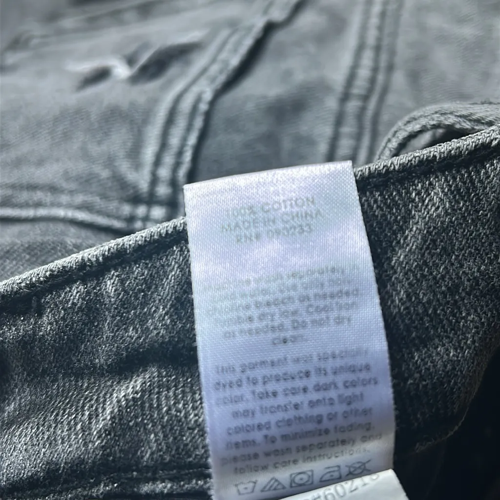 PacSun Charcoal Distressed Mom Jeans - Image 7