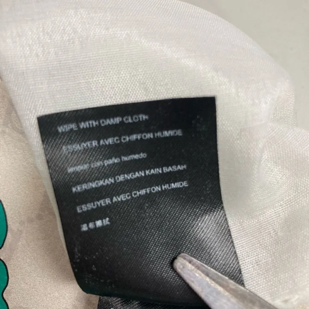 BEBE‎ Los Angeles Pippa Poppy Green & White satchel - Image 9