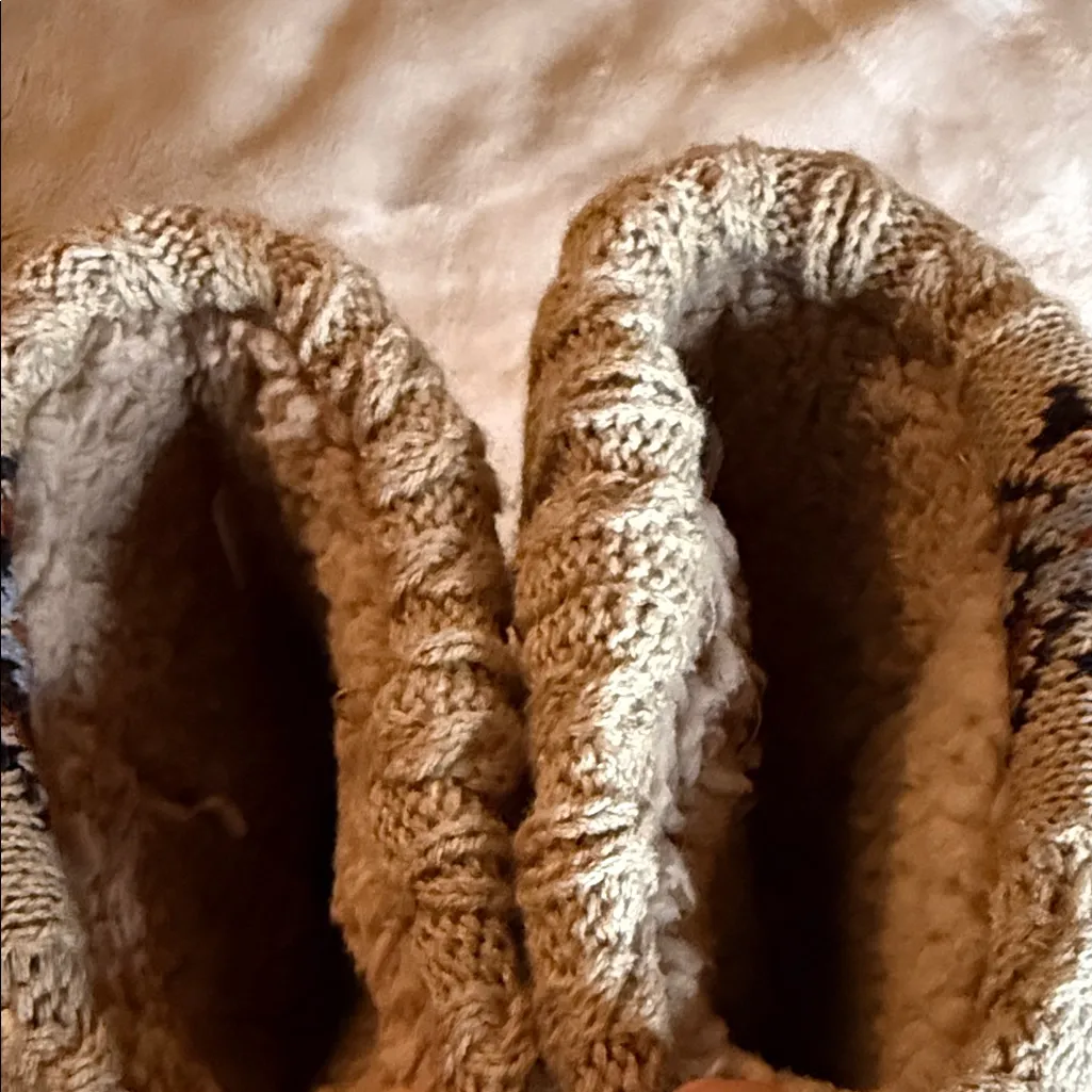 Muk Luks Beige Knit-Top Winter Boots - Image 8