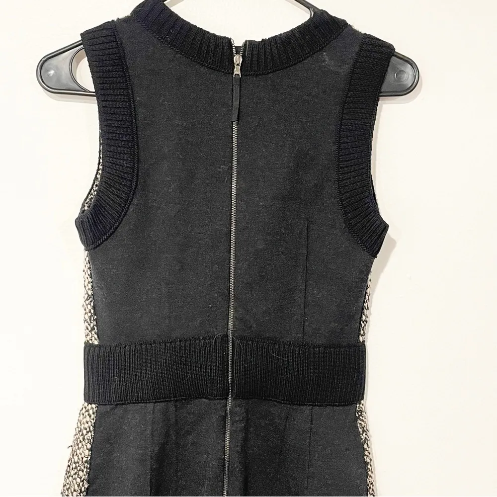 Dolce & Gabbana D&G Size 38 Classic Knitted Tweed Pencil Dress Lana Wool Blend - Image 9