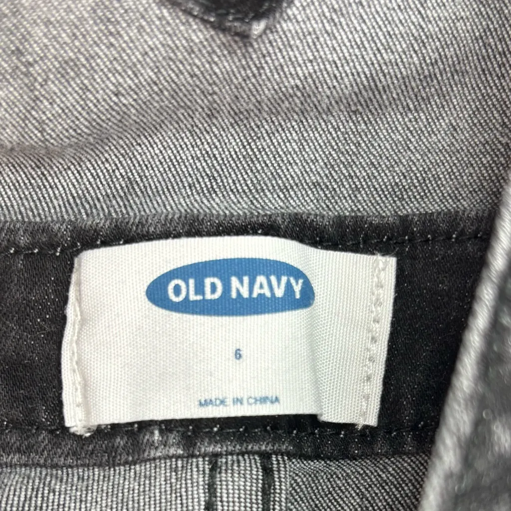 Old Navy 6 Women Jeans Denim Overalls Black - Image 8