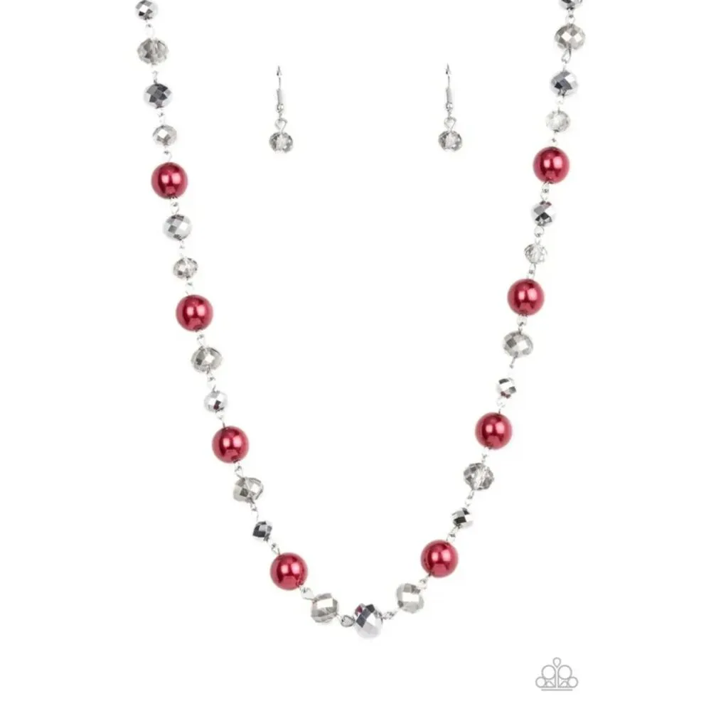 Decked Out Dazzle Red Necklace (317) - Image 2
