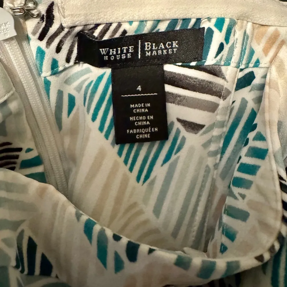 WHBM Printed High-Low Fit-And-Flare Dress in size 4 - Image 2