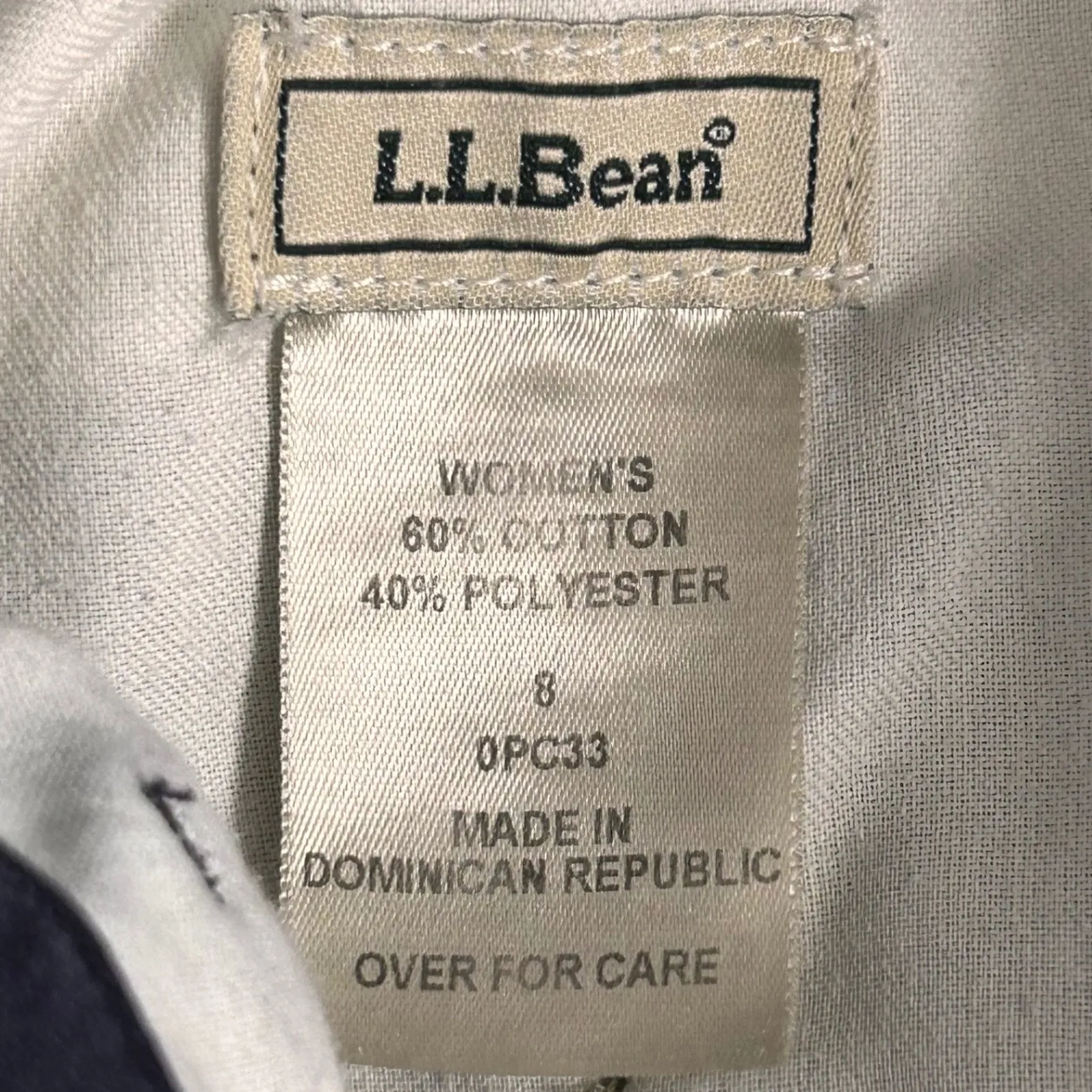 LL Bean Chino Shorts Navy‎ Blue 8 - Image 5