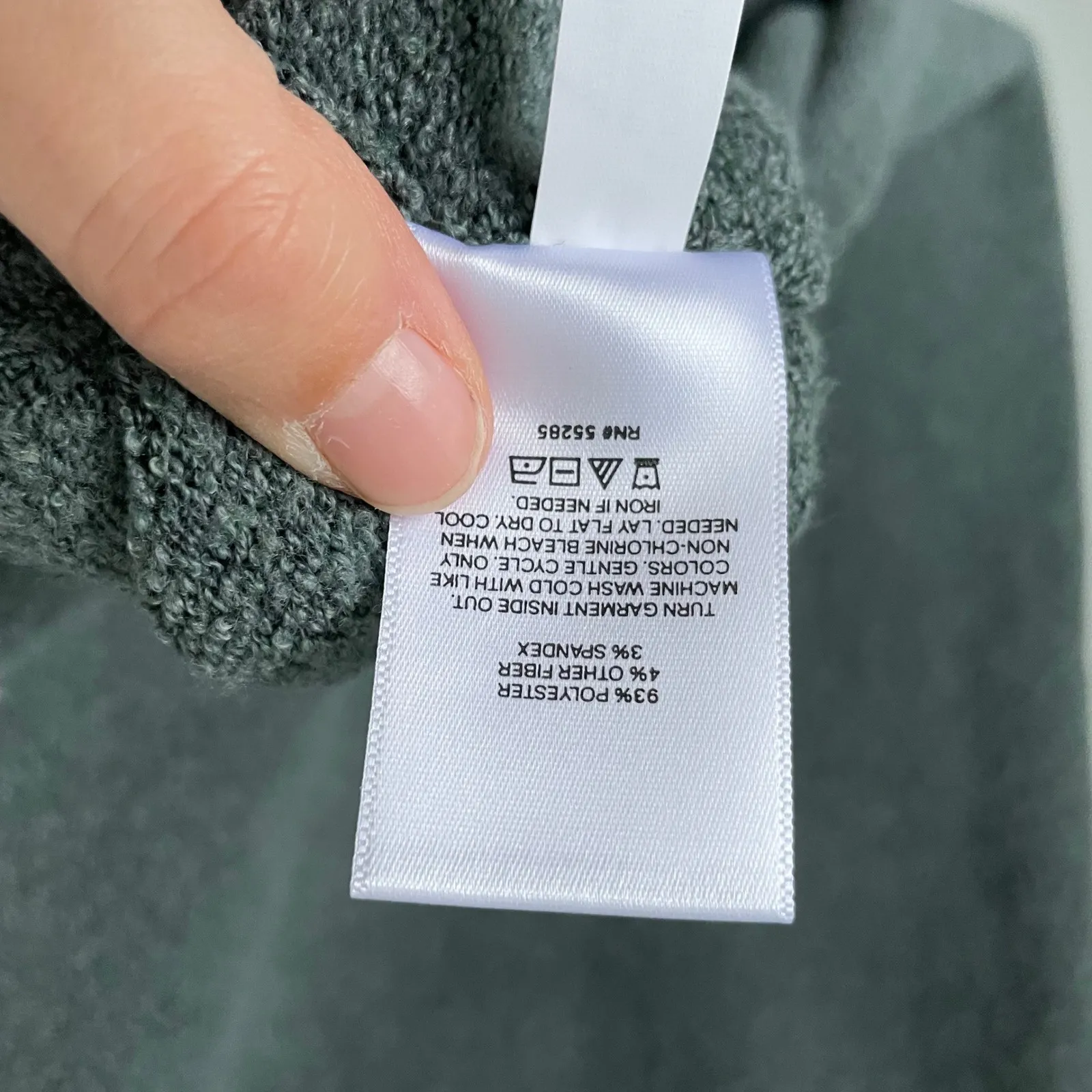 NEW Express Knit Midi Pencil Skirt Muted Blue Green Cozy Soft Size Women's XL - Image 6