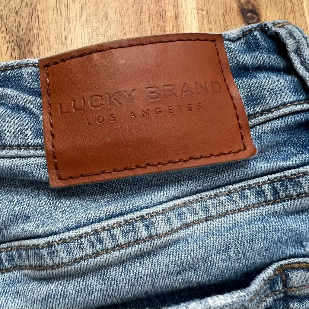 Lucky Brand “The Roll Up” Distressed Denim Shorts | Size 8 / 29 - Image 6