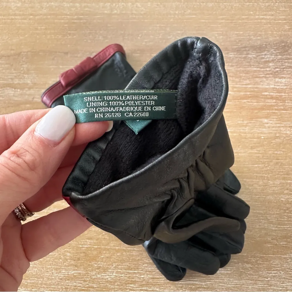 Lauren Ralph Lauren Leather Gloves - Image 7