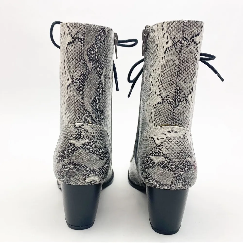 Coconuts By Matisse X Free People Cody Vegan Leather Lace Up Boots: Snake Python - Image 11