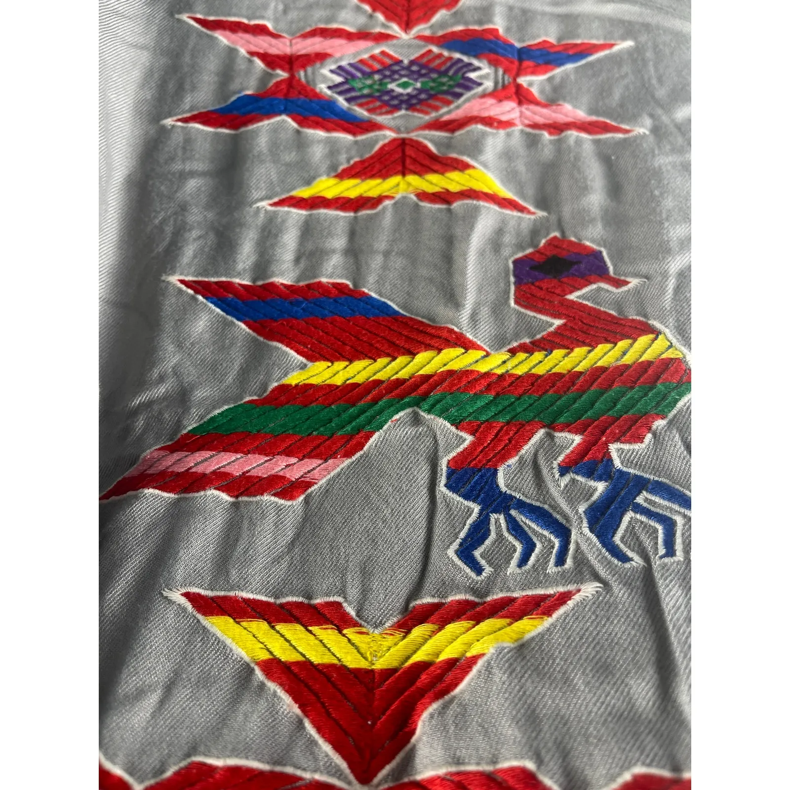 Judith March Boho Embroidered Frayed Hem Soft‎ Tunic Dress Size Small - Image 6