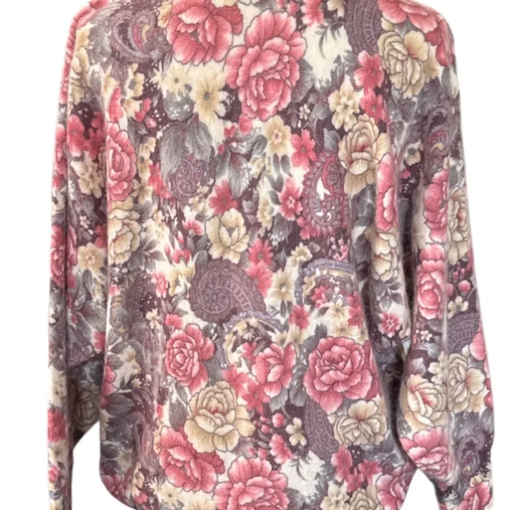 mustard vintage Boxy blazer with Peter Pan Collar XL 45%wool,35% Angora 20%nylon Pink - Image 2