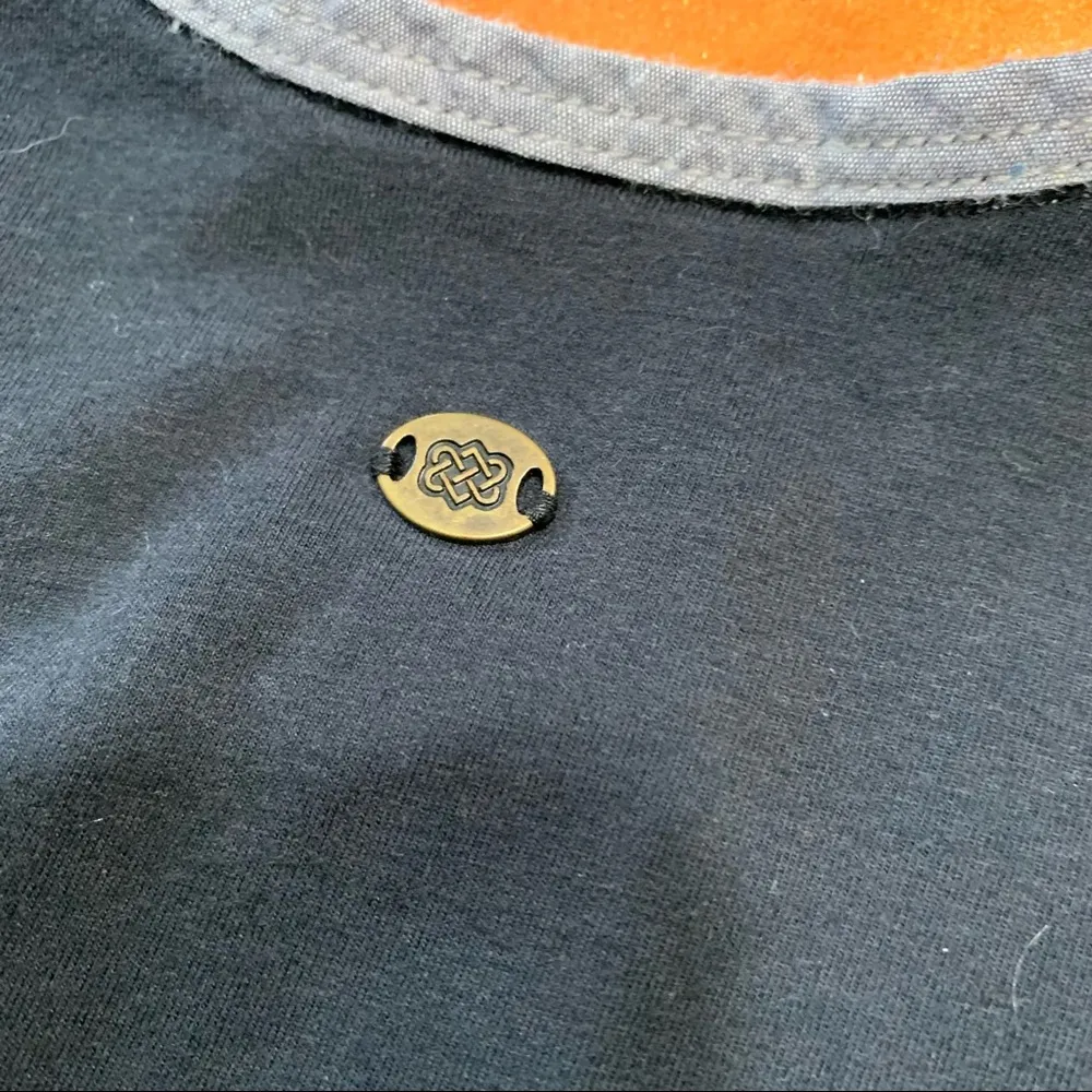 Sherpa Sleeveless Organic Cotton Embroidered Top XS bohemian boho Blue - Image 5