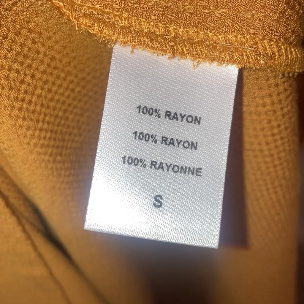 Mustard Yellow Orange Rachel Pally LILIAN Maxi Dress Size Small - Image 7