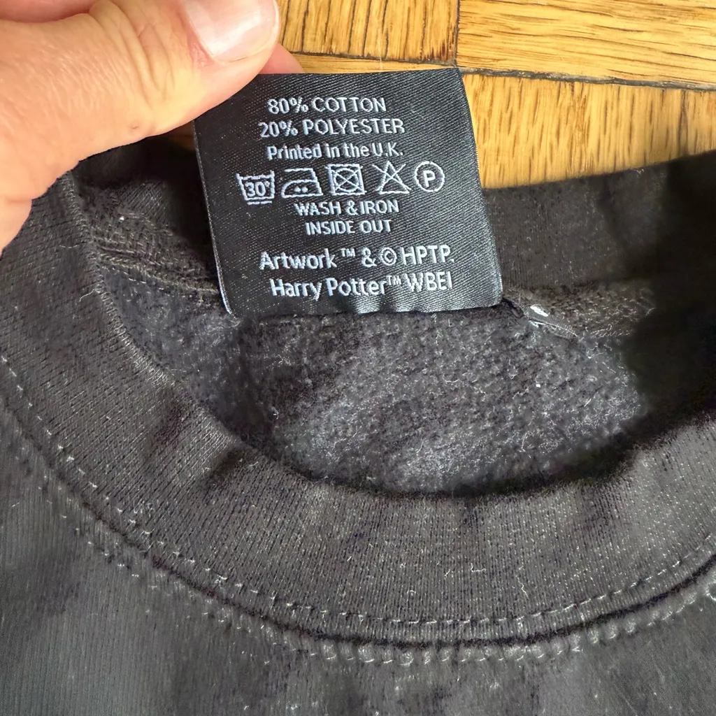 Harry Potter and the Cursed Child Black Voldemort Sweatshirt, Sz S Unisex - Image 4