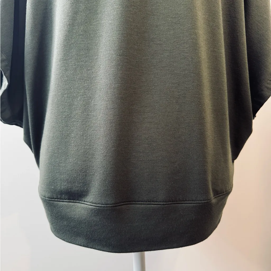 Lou & Grey SignatureSoft Deep Green V-Neck Dolman Sleeve Top Size S - Image 7