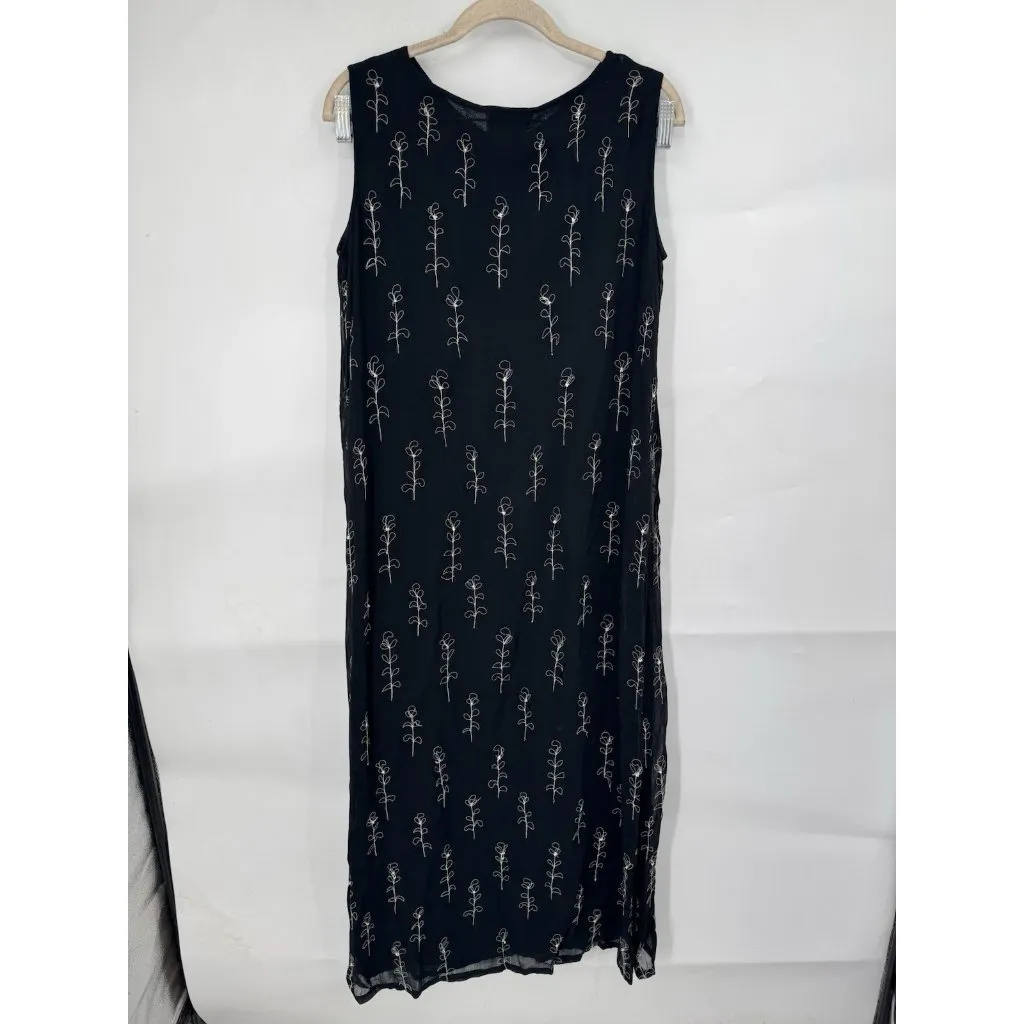 VTG‎ David Dart Midi Dress Women XS Black Whimsygoth Dark Romance Vampire Witchy - Image 2