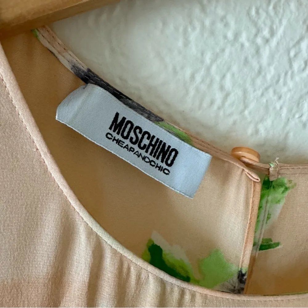 MOSCHINO Cheap and Chic Watercolor Silk Floral Dress - Image 2