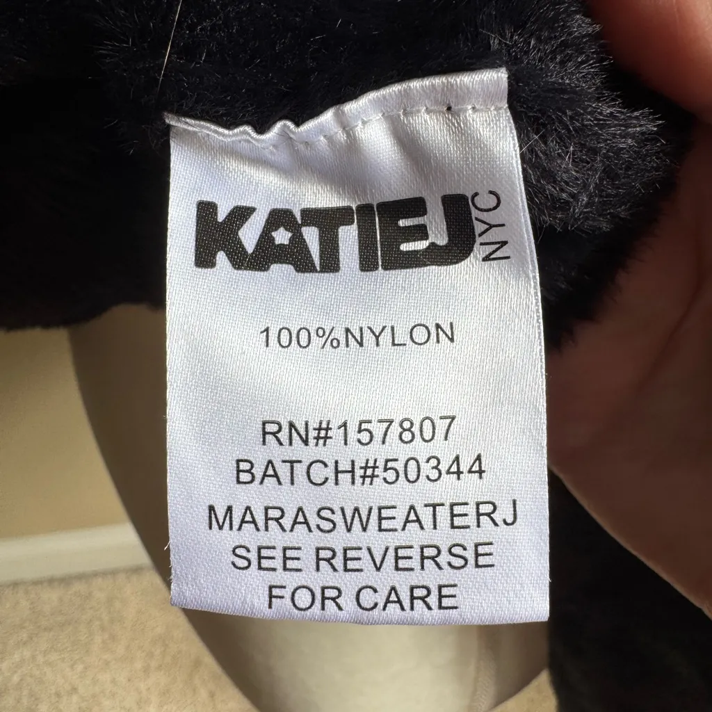 Katie J NYC Mara Sweater in Black NWT Size M - Image 6