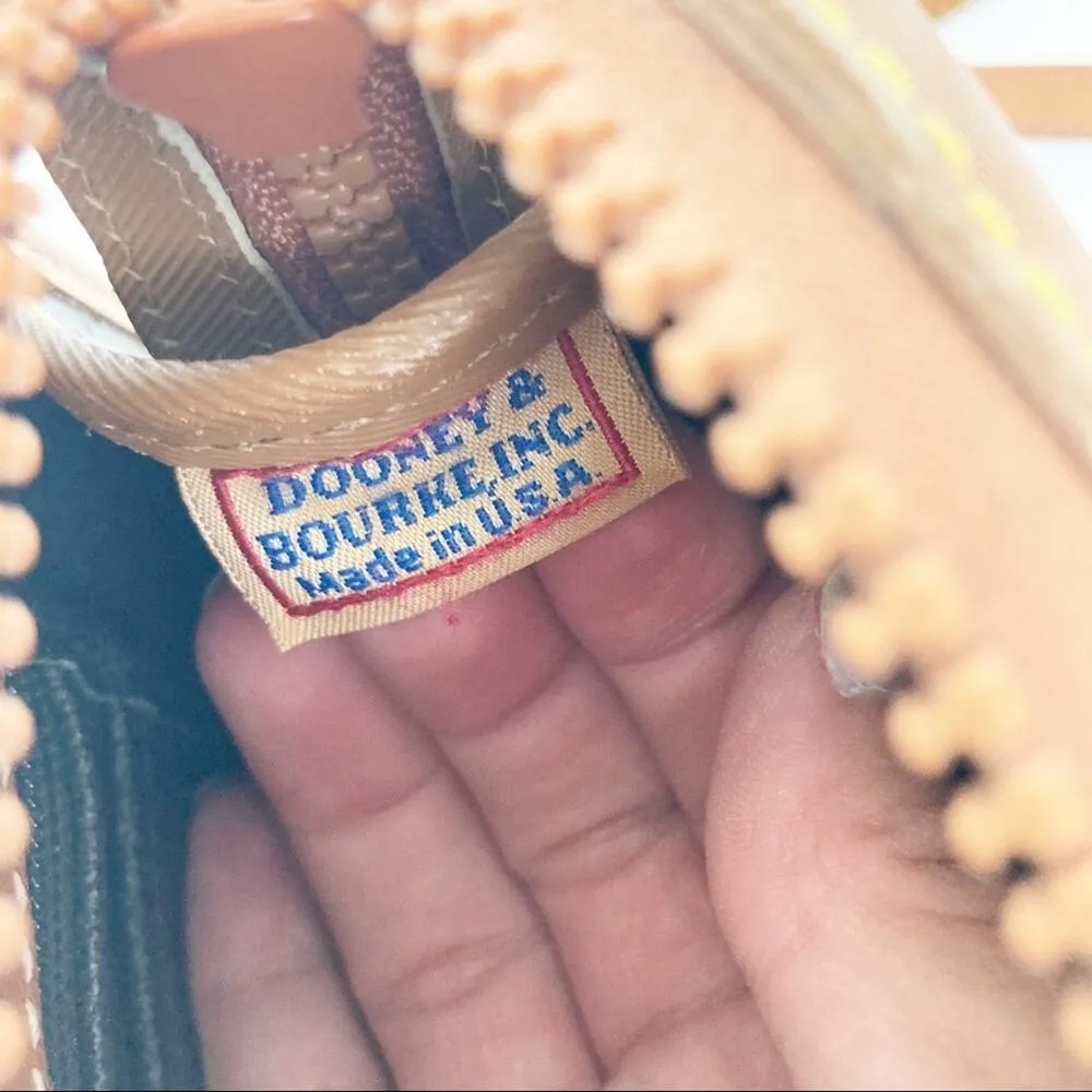 Vintage Dooney & Bourke Black Polka Dot Crossbody Bag - Image 3