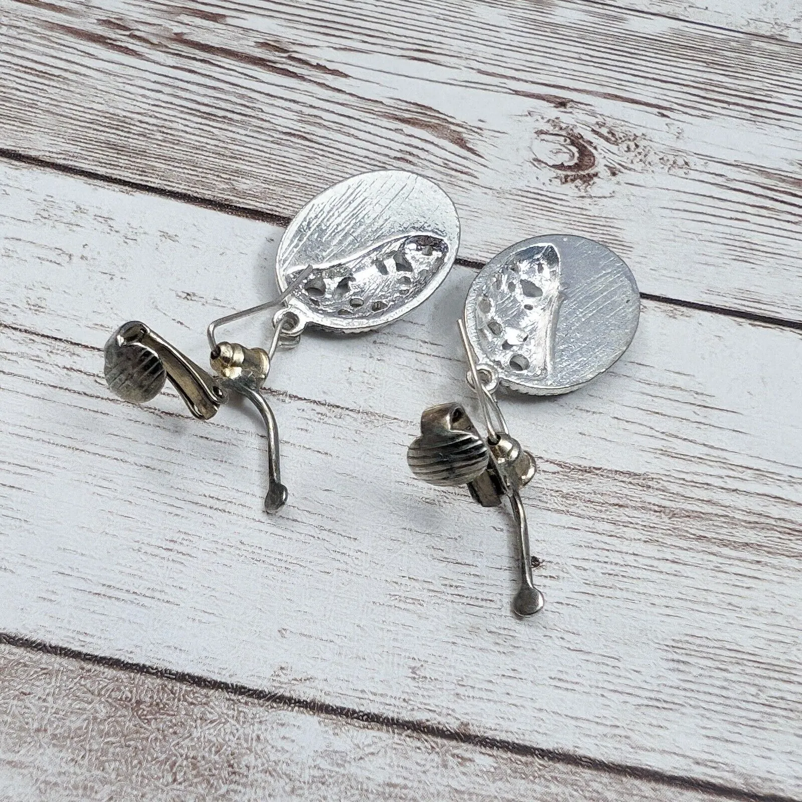 Vintage Clip On Earrings Converted from Pierced Earrings - Image 7