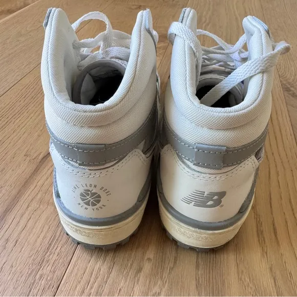 New Balance x Aimé‎ Leon Dore 650R 2022 in ‘Silver’ White Size 9.5 - Image 4