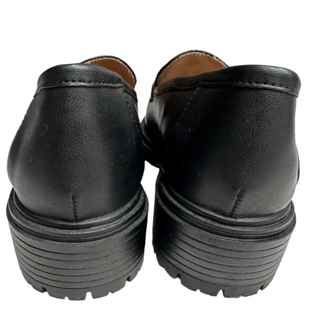 Rachel Zoe Women's Mila Lug Sole Gold Bit Loafers Size 8.5 Classic Office Trendy - Image 5