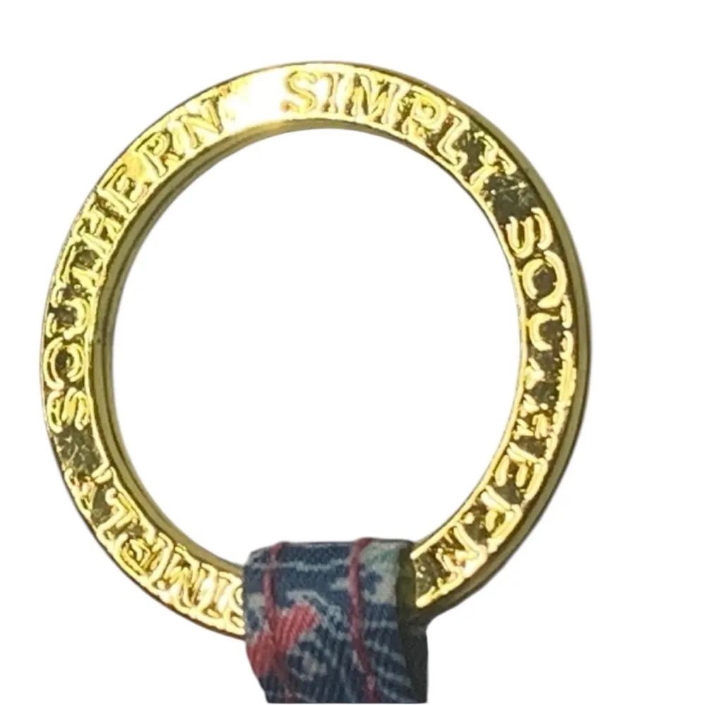 SIMPLY SOUTHERN KEY RING ID CARD HOLDER REEF PRINT PINK BLUE COIN PURSE - Image 4