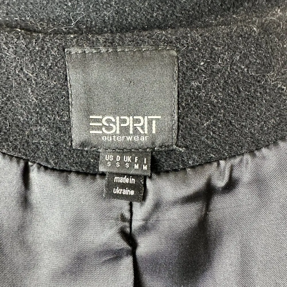 ESPRIT Outerwear Wool Double Breasted Coat Jacket Size Small - Image 15
