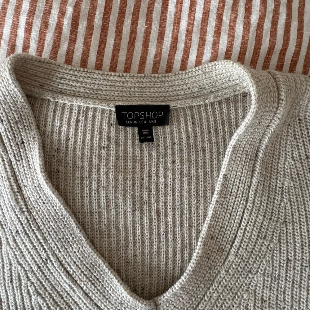 Topshop Oatmeal Cream Sweater - Image 3